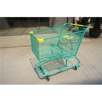 American Zinc Plated Shopping Trolley